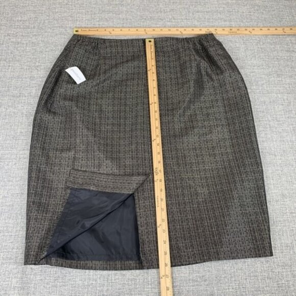 Jones Studio Separates 2 Pc Skirt Jacket Suit Size 16W Metallic Tweed NEW NWT - Picture 16 of 16